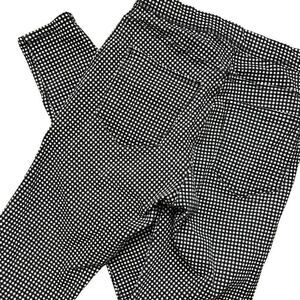 Bershka B&W Checkered Pants Sz 4